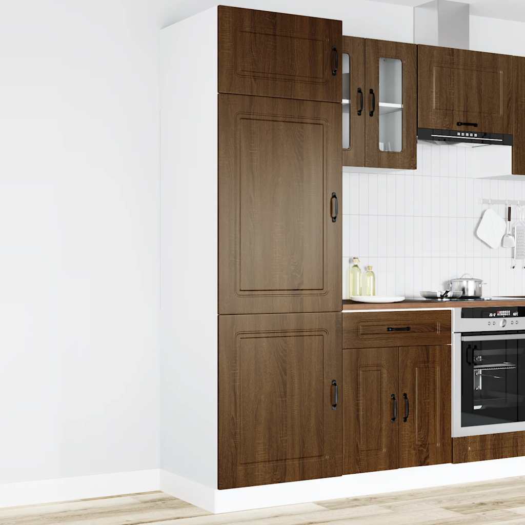 Kitchen Cupboard Kalmar Brown Oak Engineered Wood - Sid & Sam
