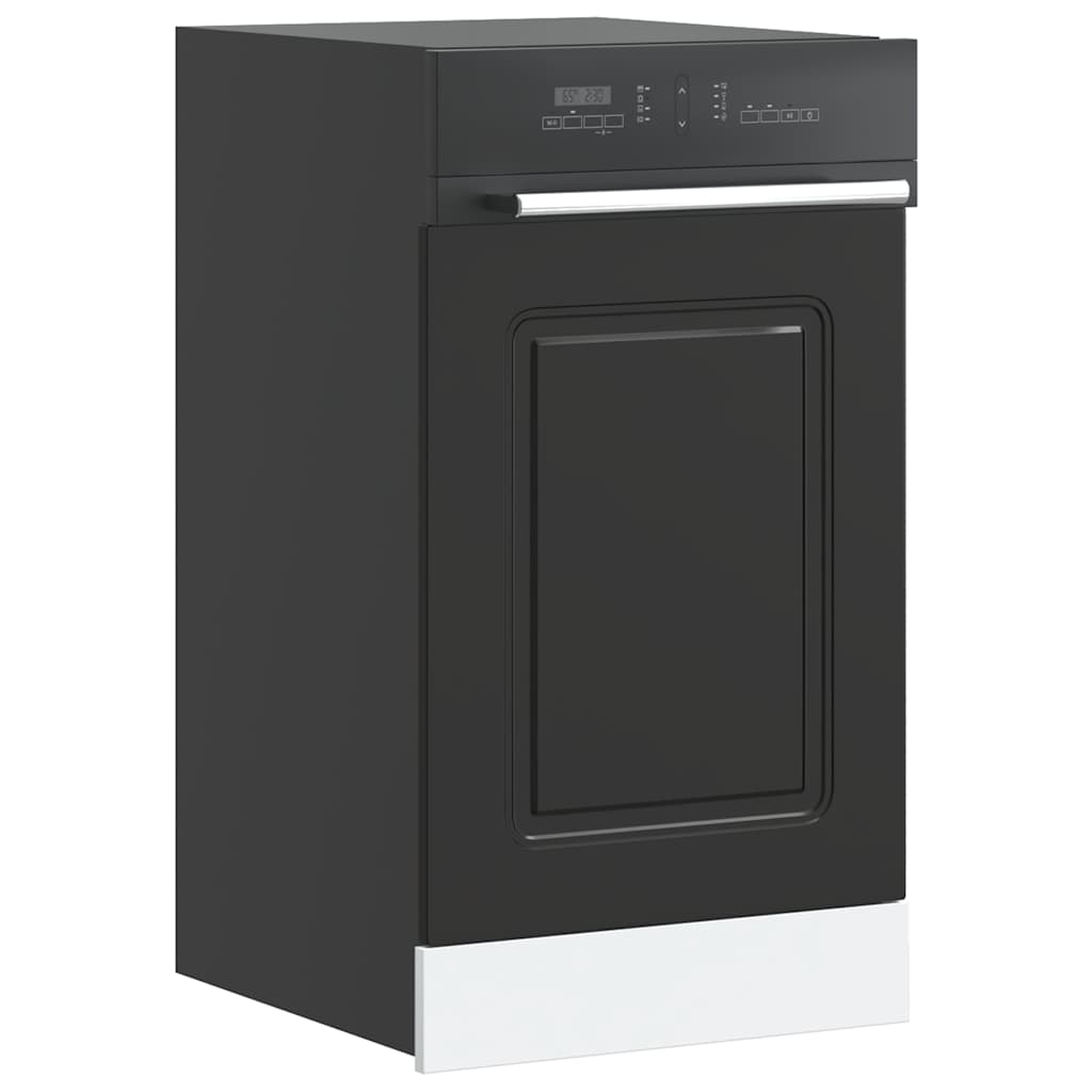 Dishwasher Panel Kalmar Black 45x1.5x67 cm Engineered Wood - Brittle & Co