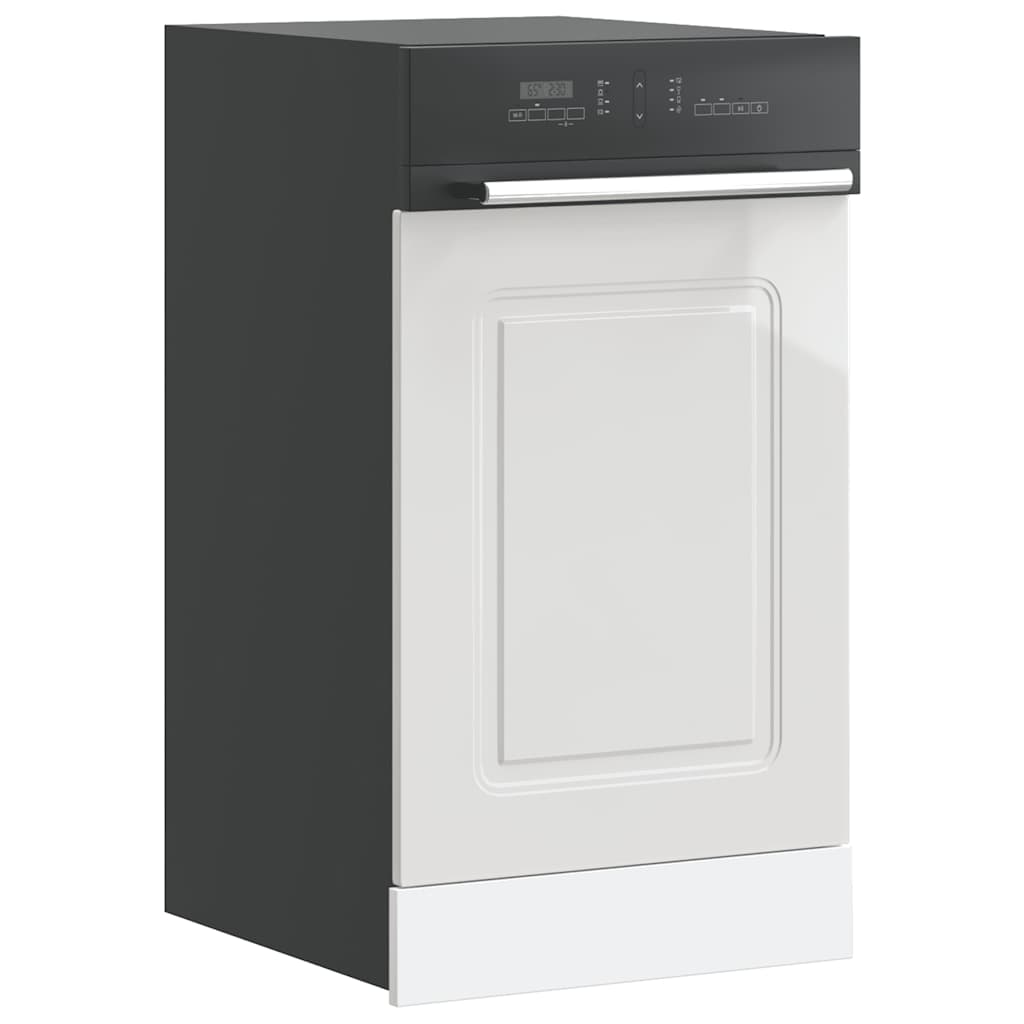 Dishwasher Panel Kalmar High Gloss White 45x1.5x67 cm Engineered Wood - Tyrell & Tyrell