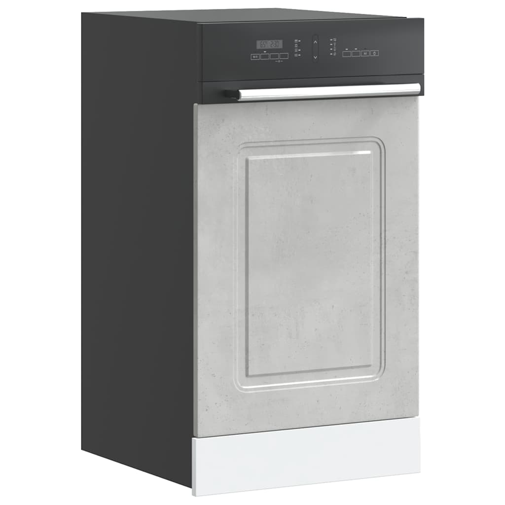 Dishwasher Panel Kalmar Concrete Grey 45x1.5x67 cm Engineered Wood - Brittle & Co