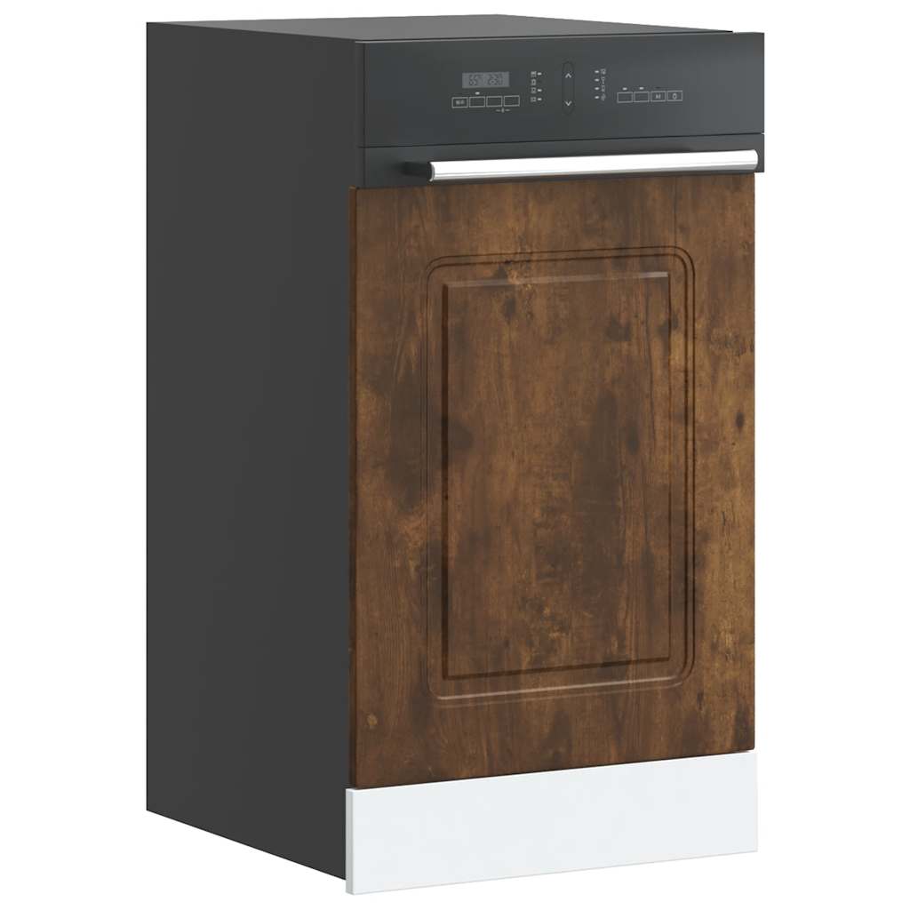 Dishwasher Panel Kalmar Smoked Oak 45x1.5x67 cm Engineered Wood - Sid & Sam