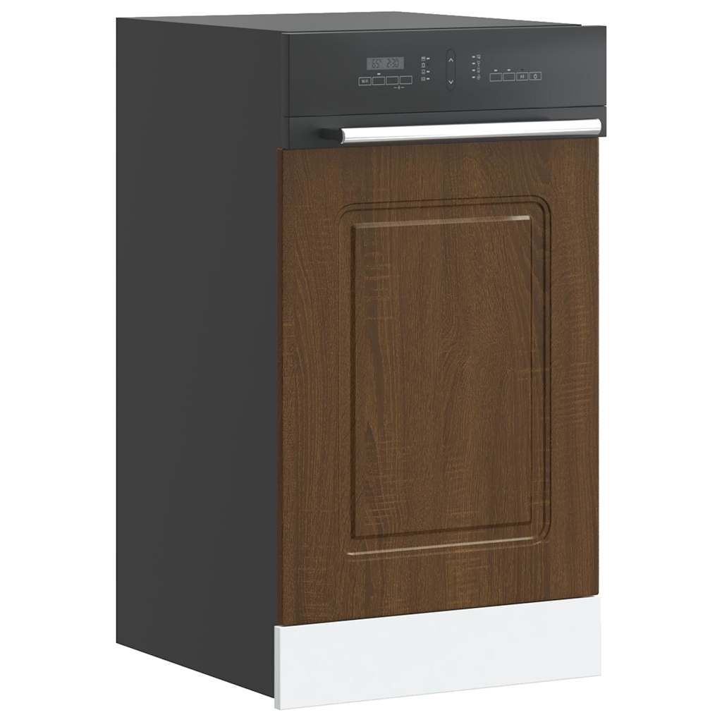 Dishwasher Panel Kalmar Brown Oak 45x1.5x67 cm Engineered Wood - Merkel Designers