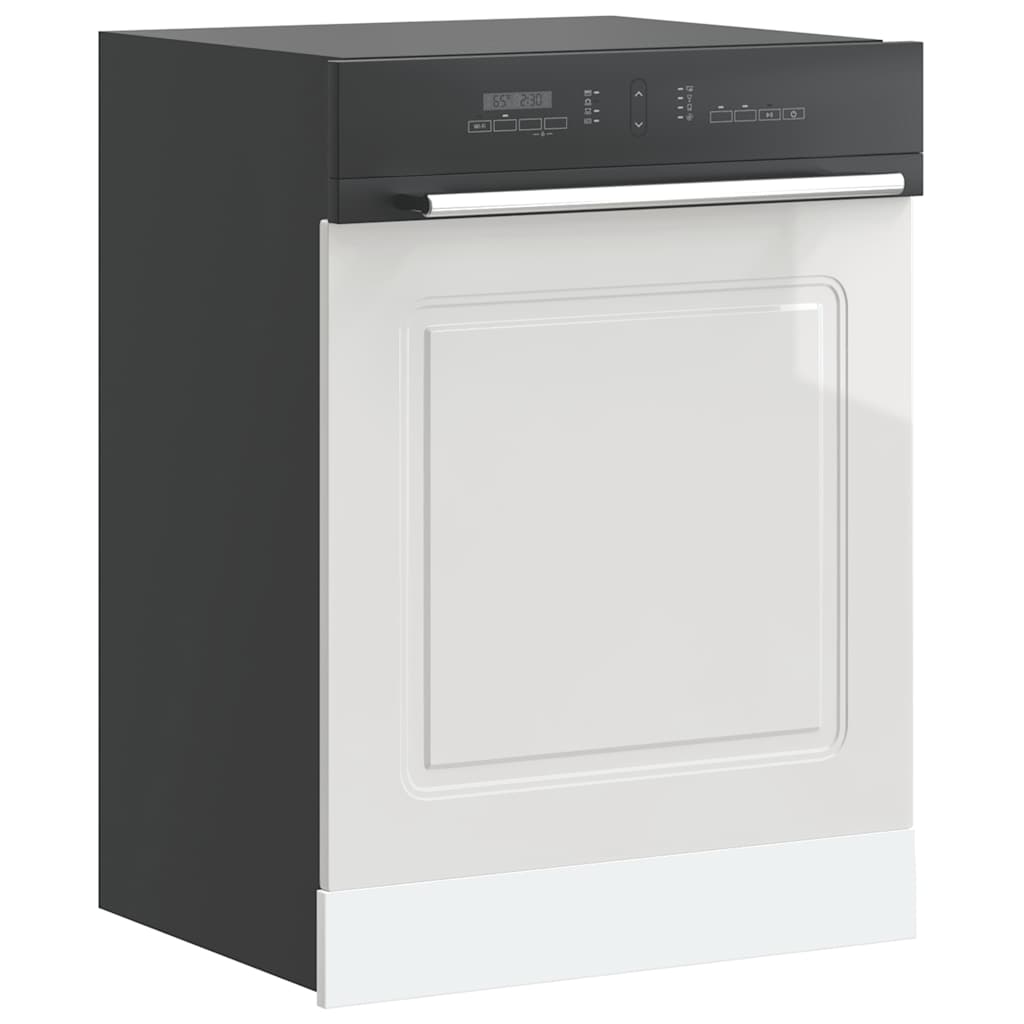 Dishwasher Panel Kalmar High Gloss White 60x1.5x67 cm Engineered Wood - Brittle & Co