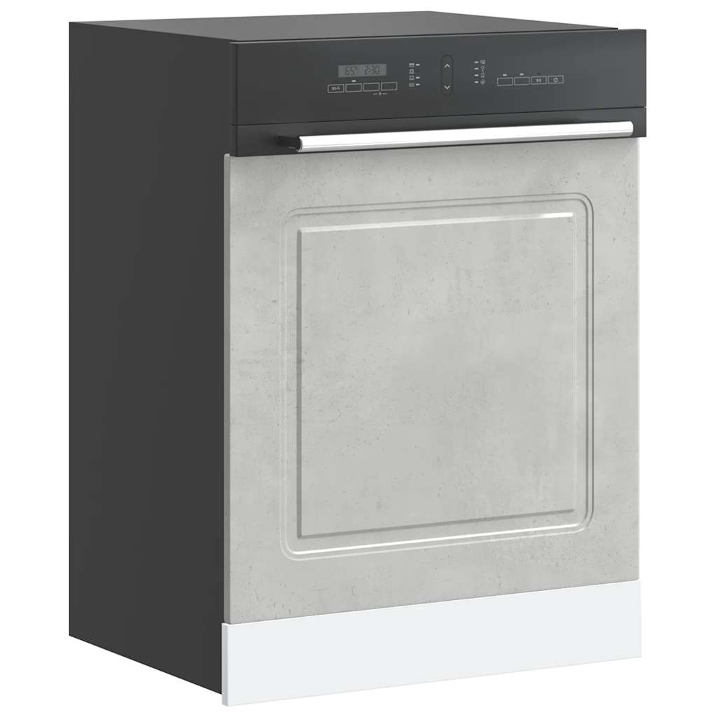 Dishwasher Panel Kalmar Concrete Grey 60x1.5x67 cm Engineered Wood - Discount Dealers