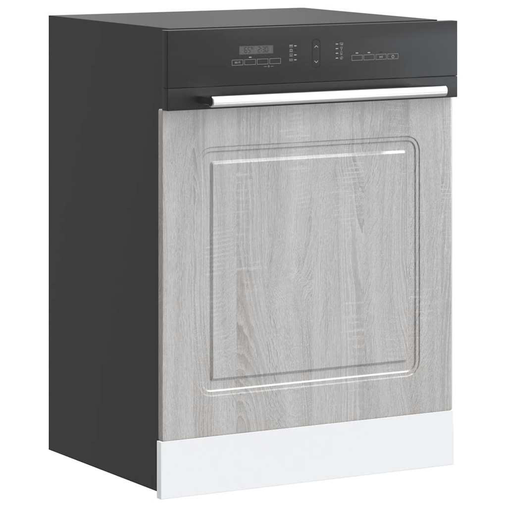 Dishwasher Panel Kalmar Grey Sonoma 60x1.5x67 cm Engineered Wood - Brittle & Co
