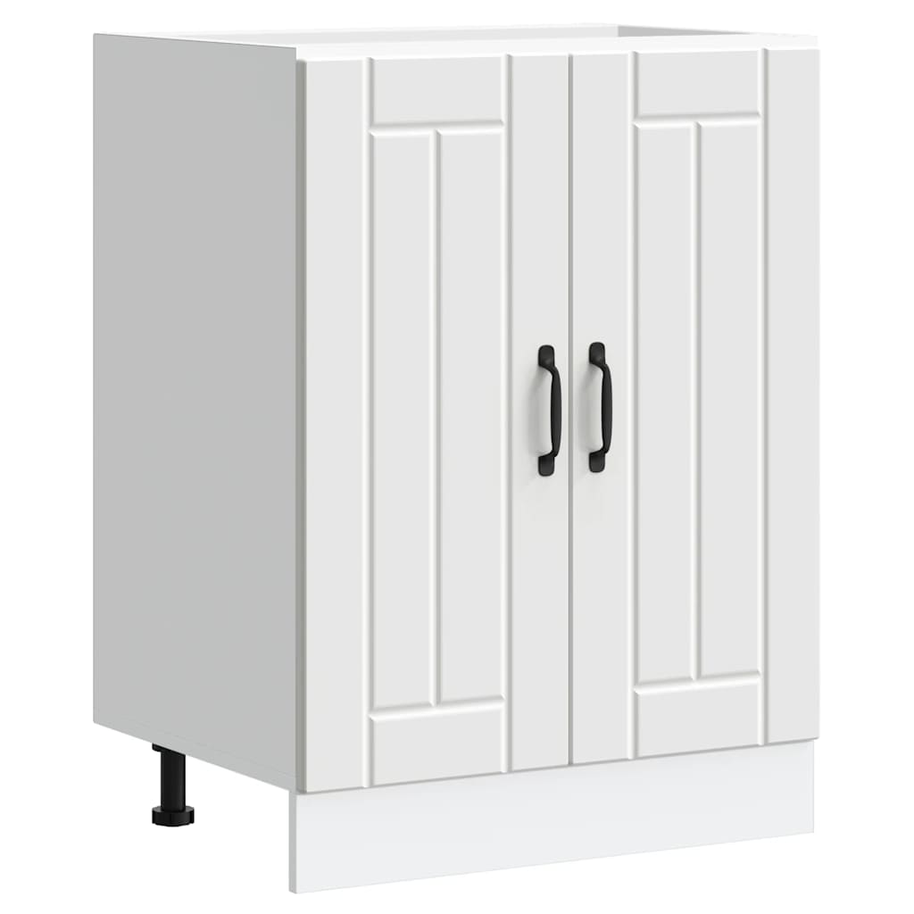 Sink Base Cabinet Lucca White Engineered Wood - Discount Dealers