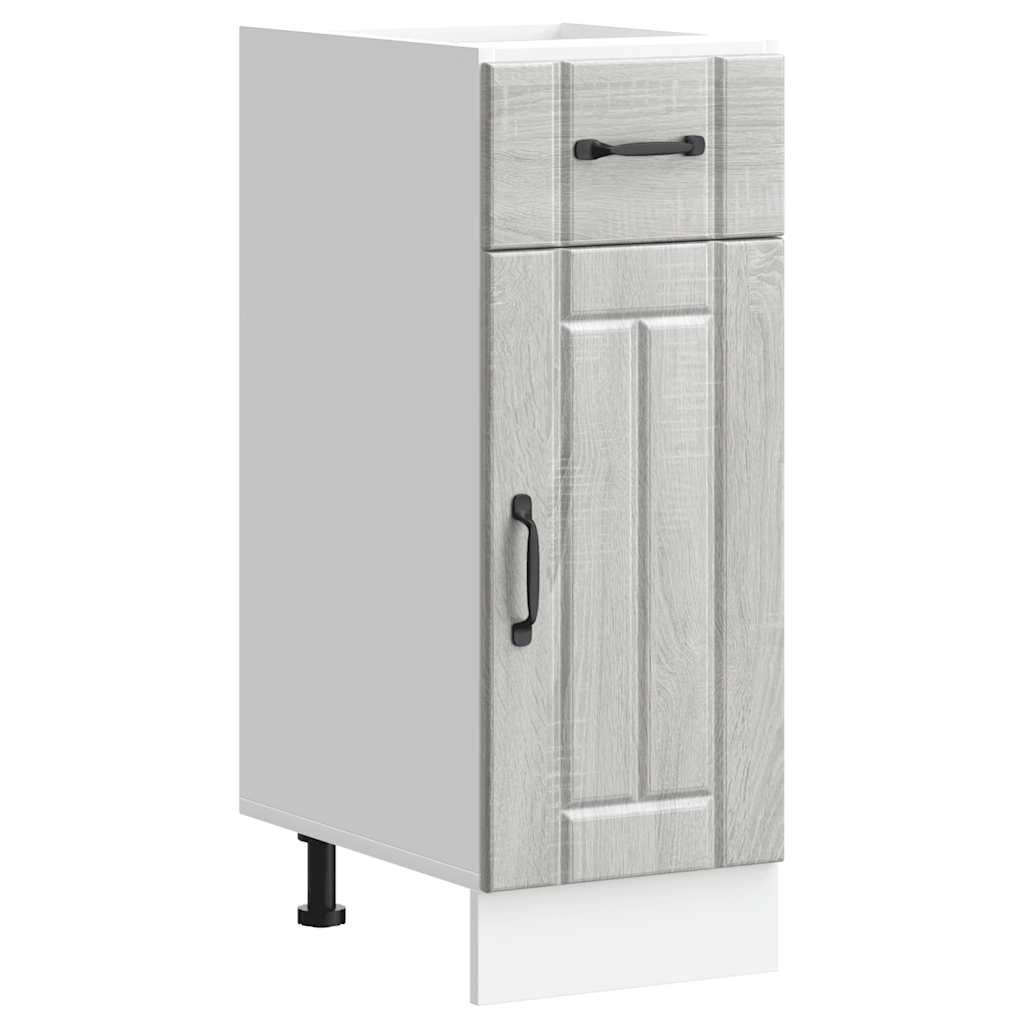 Kitchen Base Cabinet Lucca Grey Sonoma Engineered Wood - Decor Base