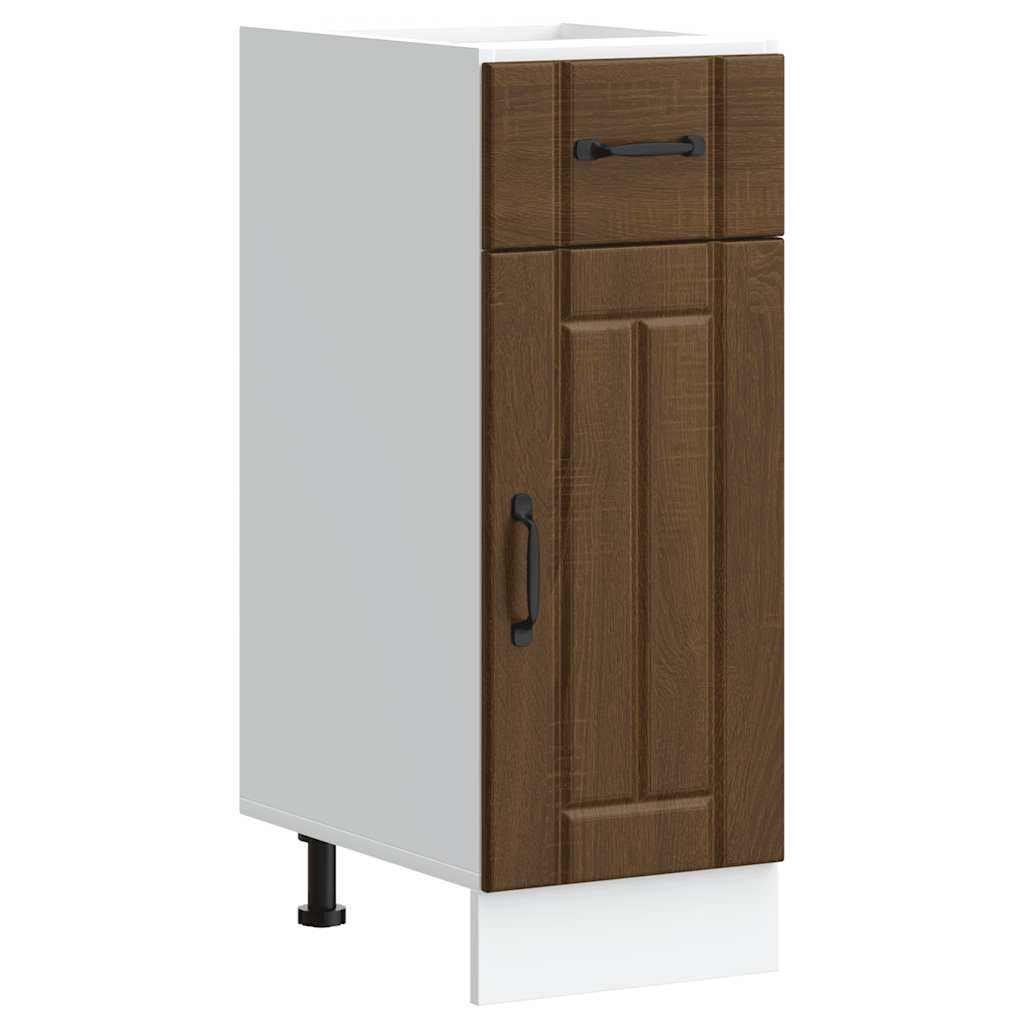 Kitchen Base Cabinet Lucca Brown Oak Engineered Wood - All Things Good