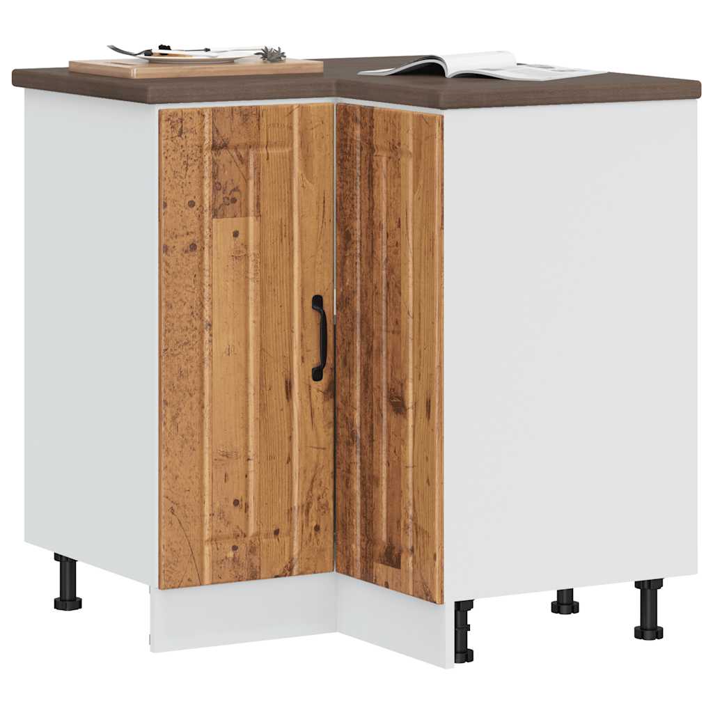 Kitchen Corner Base Cabinet Lucca Old Wood Engineered Wood - Decor Base