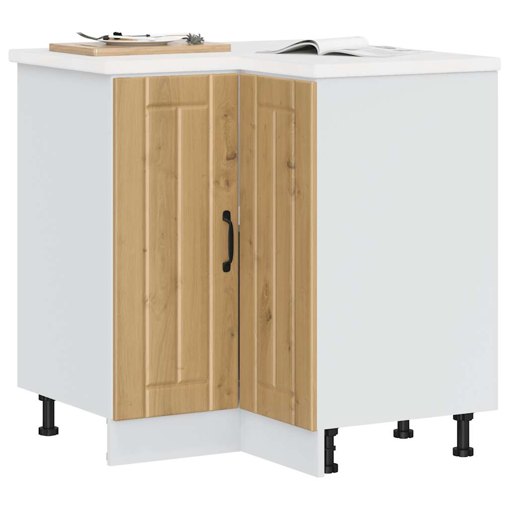 Kitchen Corner Base Cabinet Lucca Artisan Oak Engineered Wood - R and M Furniture