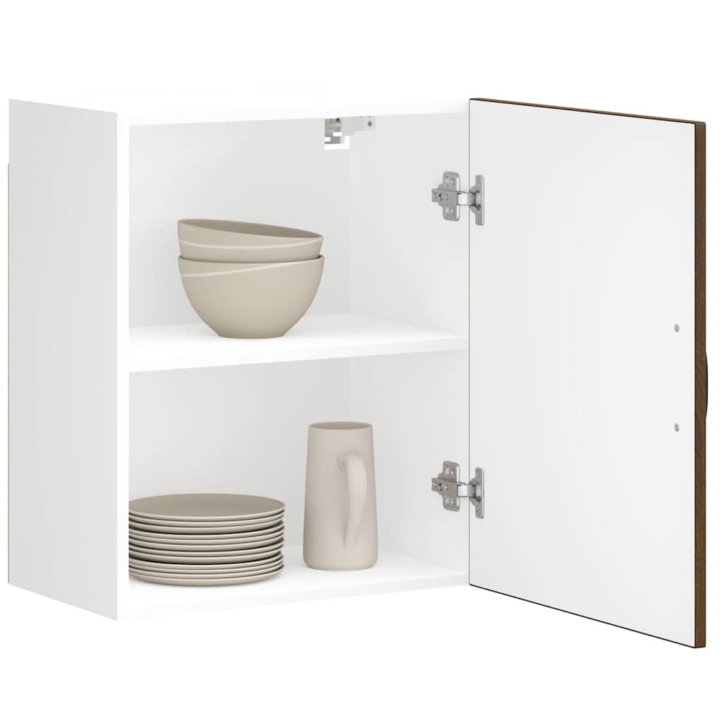 Kitchen Wall Cabinet Lucca Brown Oak Engineered Wood - Brittle & Co