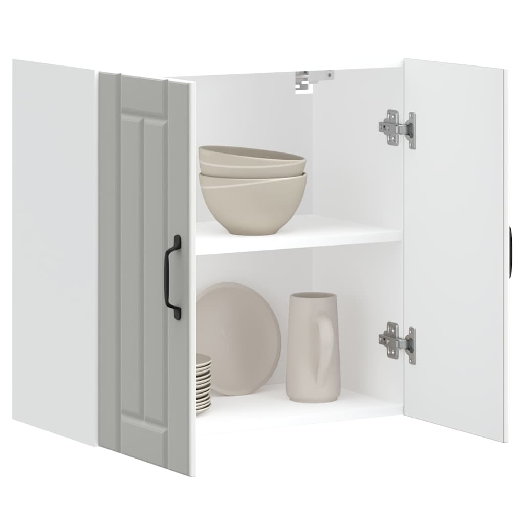 Kitchen Wall Cabinet Lucca White Engineered Wood - Brittle & Co