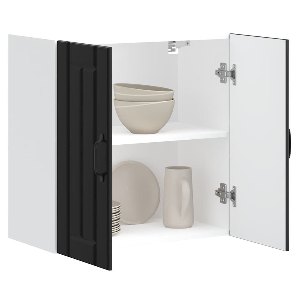 Kitchen Wall Cabinet Lucca Black Engineered Wood - Direct Imports