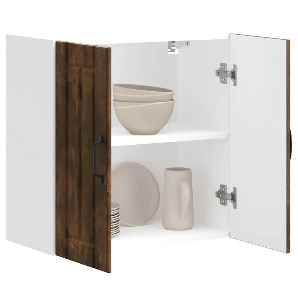 Kitchen Wall Cabinet Lucca Smoked Oak Engineered Wood - Tyrell & Tyrell