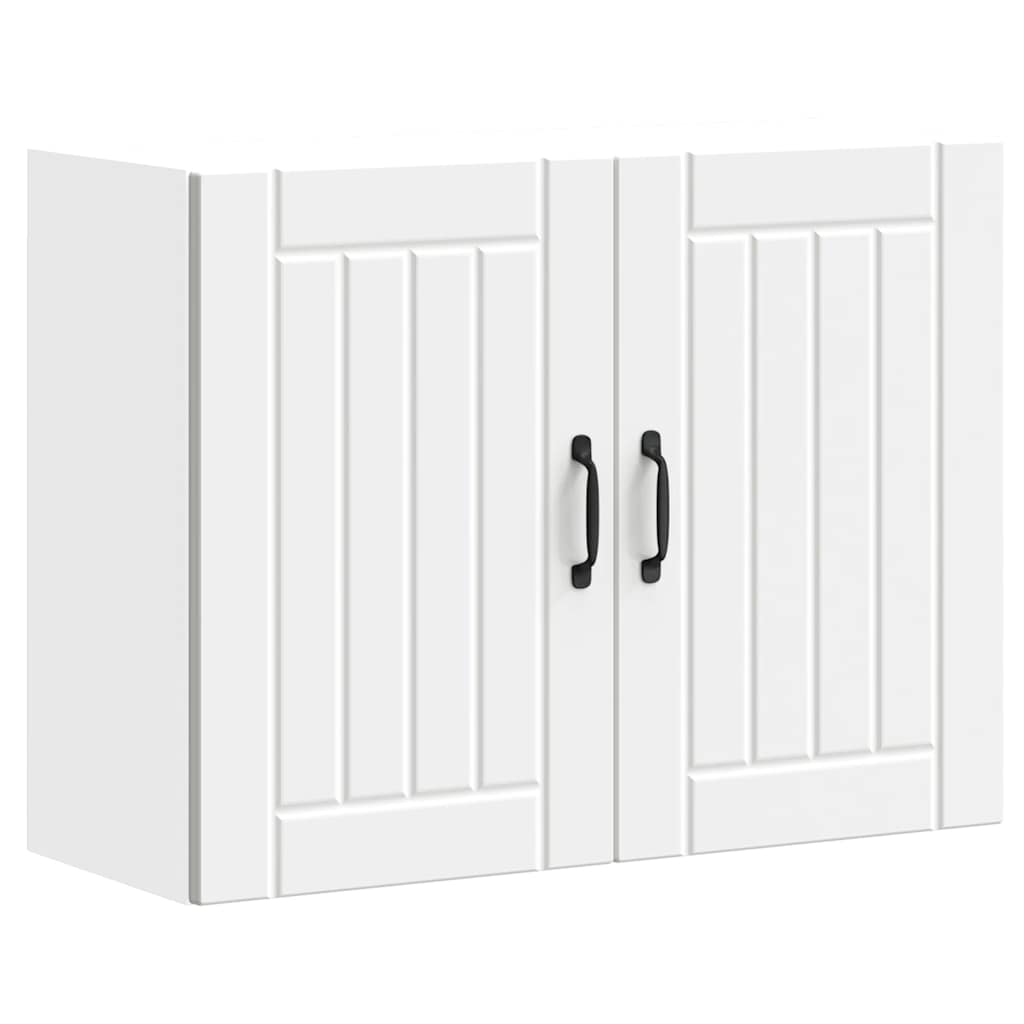 Kitchen Wall Cabinet Lucca White Engineered Wood - Style and Chic