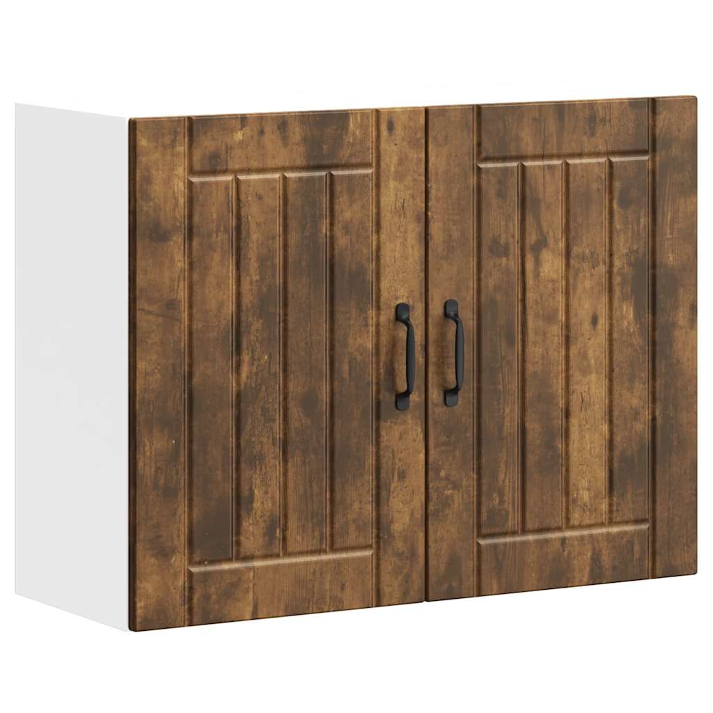 Kitchen Wall Cabinet Lucca Smoked Oak Engineered Wood - Design Hut