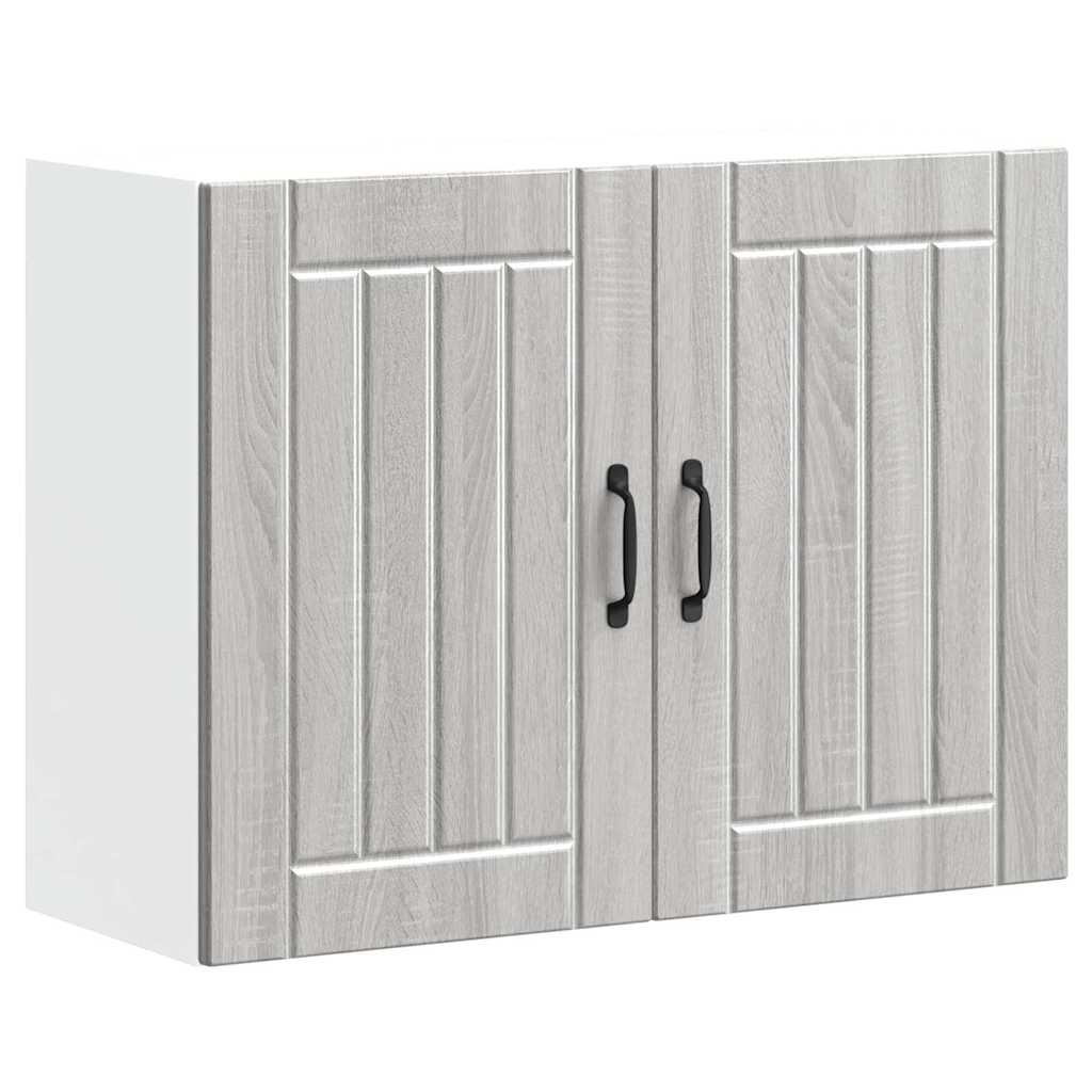 Kitchen Wall Cabinet Lucca Grey Sonoma Engineered Wood - Design Hut