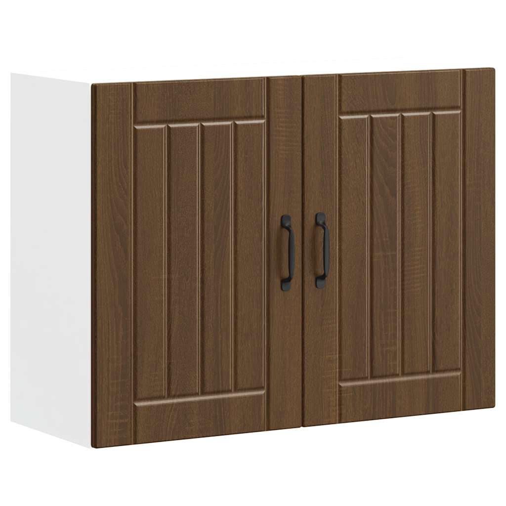 Kitchen Wall Cabinet Lucca Brown Oak Engineered Wood - Sid & Sam