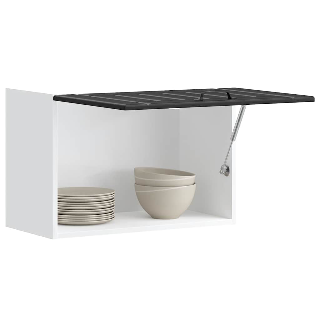 Kitchen Wall Cabinet Lucca Black Engineered Wood - Tyrell & Tyrell