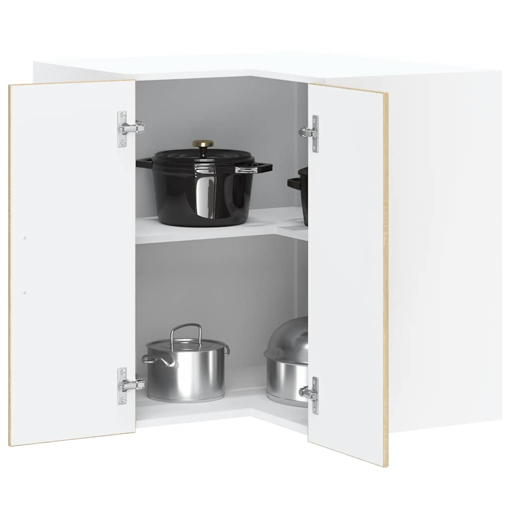Kitchen Wall Corner Cabinet Lucca Sonoma Oak Engineered Wood - Discount Dealers