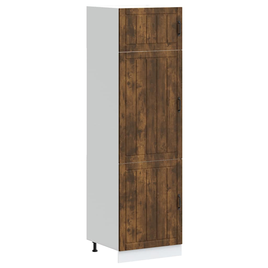 Kitchen Cupboard Lucca Smoked Oak Engineered Wood - Merkel Designers