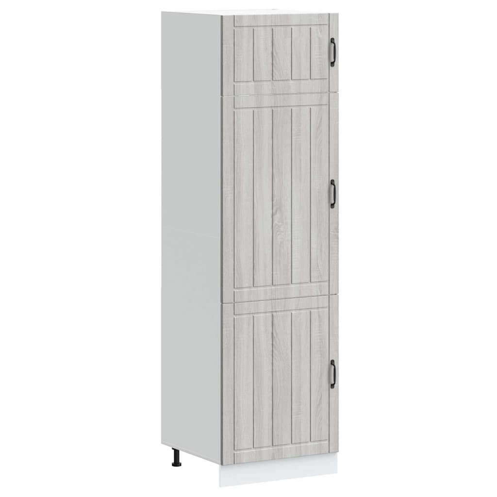 Kitchen Cupboard Lucca Grey Sonoma Engineered Wood - Sid & Sam