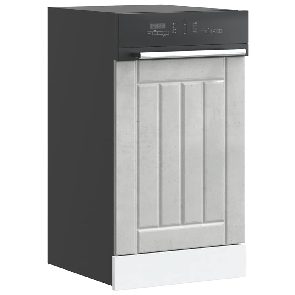 Dishwasher Panel Lucca Concrete Grey Engineered Wood - Direct Imports