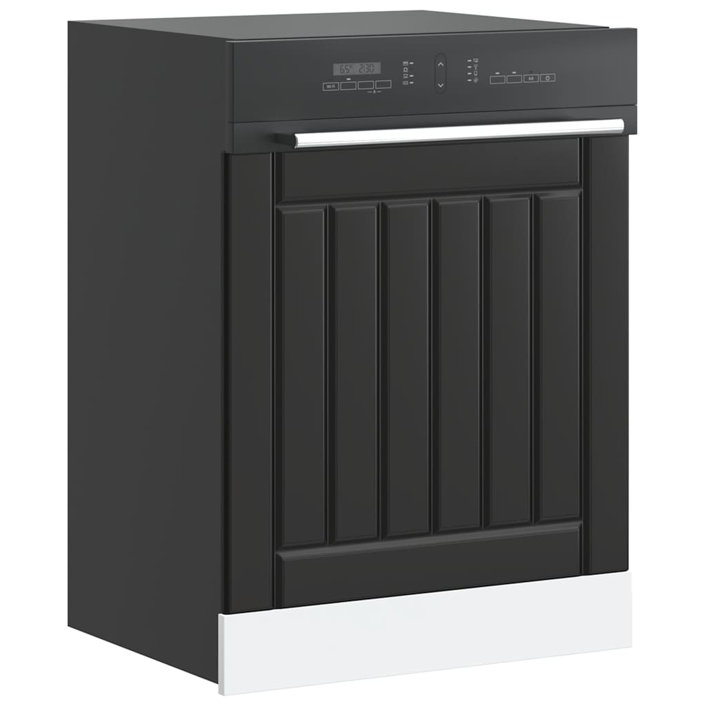 Dishwasher Panel Lucca Black Engineered Wood - Casper Homes
