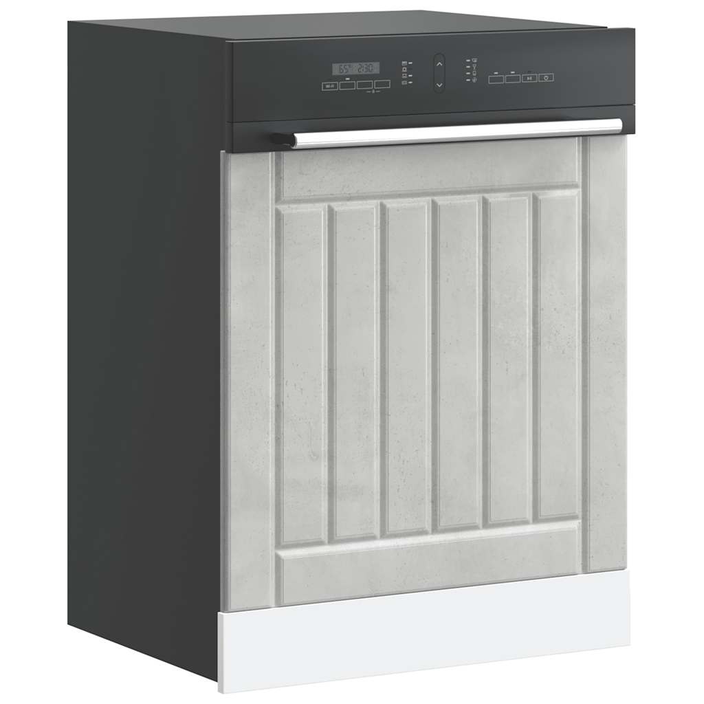 Dishwasher Panel Lucca Concrete Grey Engineered Wood - Merkel Designers