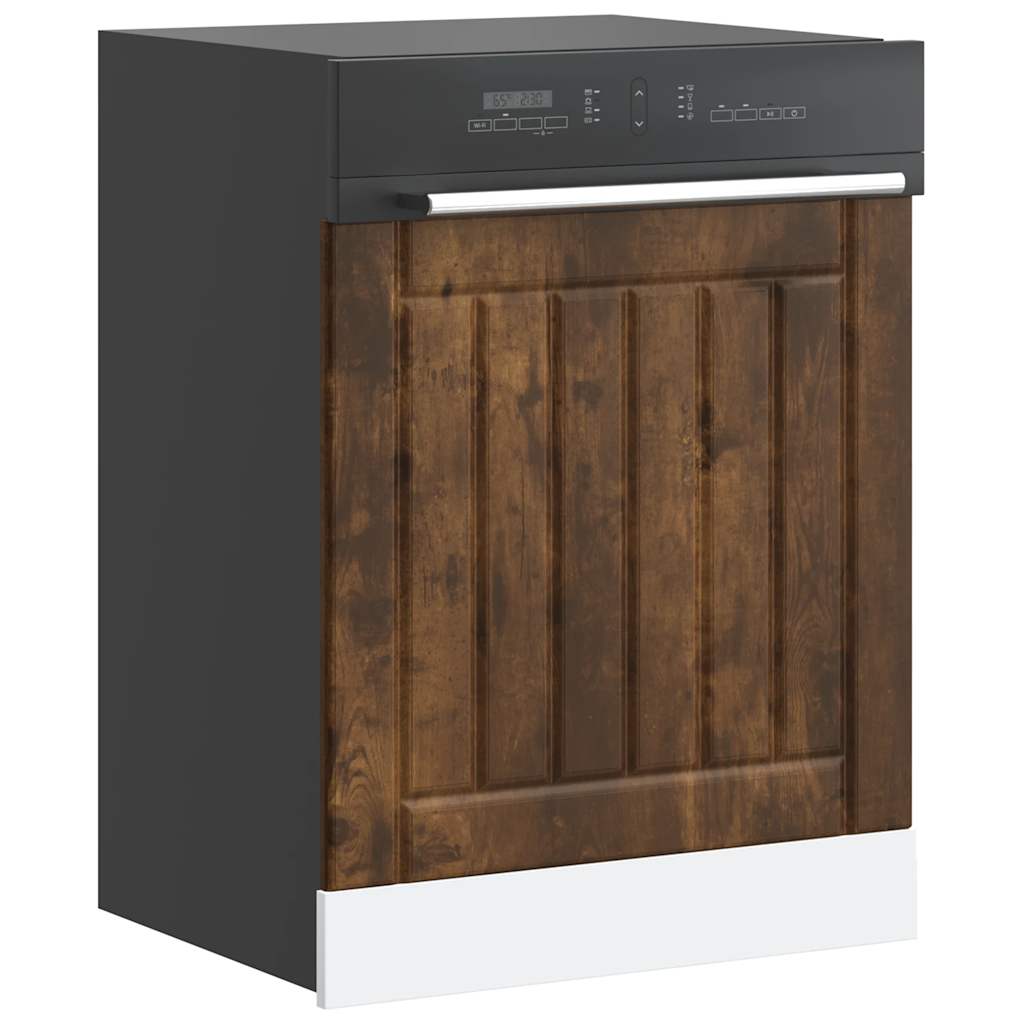 Dishwasher Panel Lucca Smoked Oak Engineered Wood - Brittle & Co