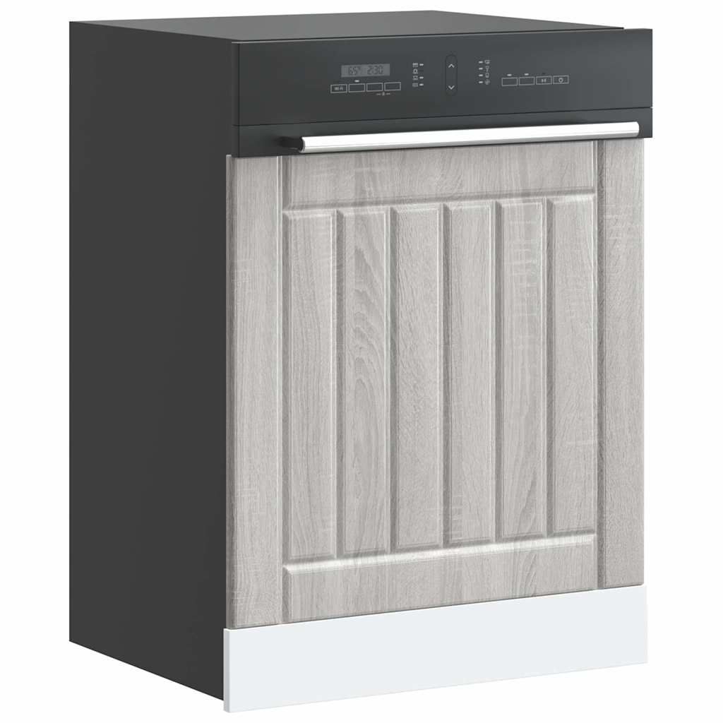 Dishwasher Panel Lucca Grey Sonoma Engineered Wood - Design Hut