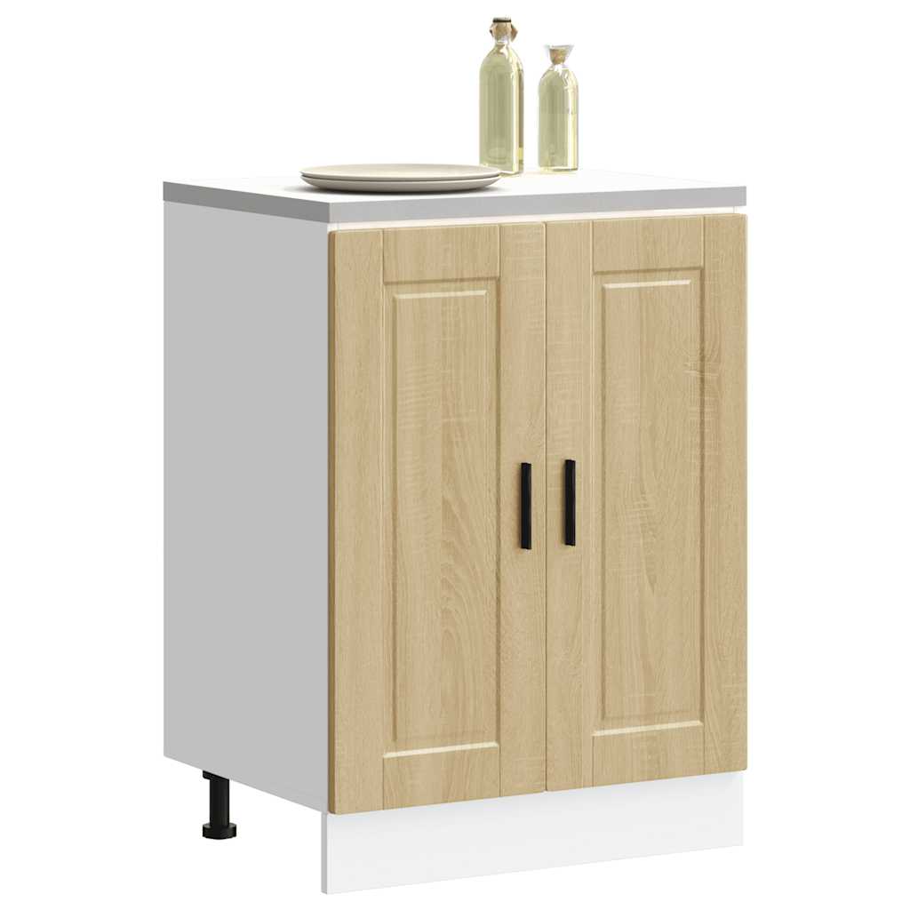 Kitchen Base Cabinet Porto Sonoma Oak Engineered Wood - Decor Base