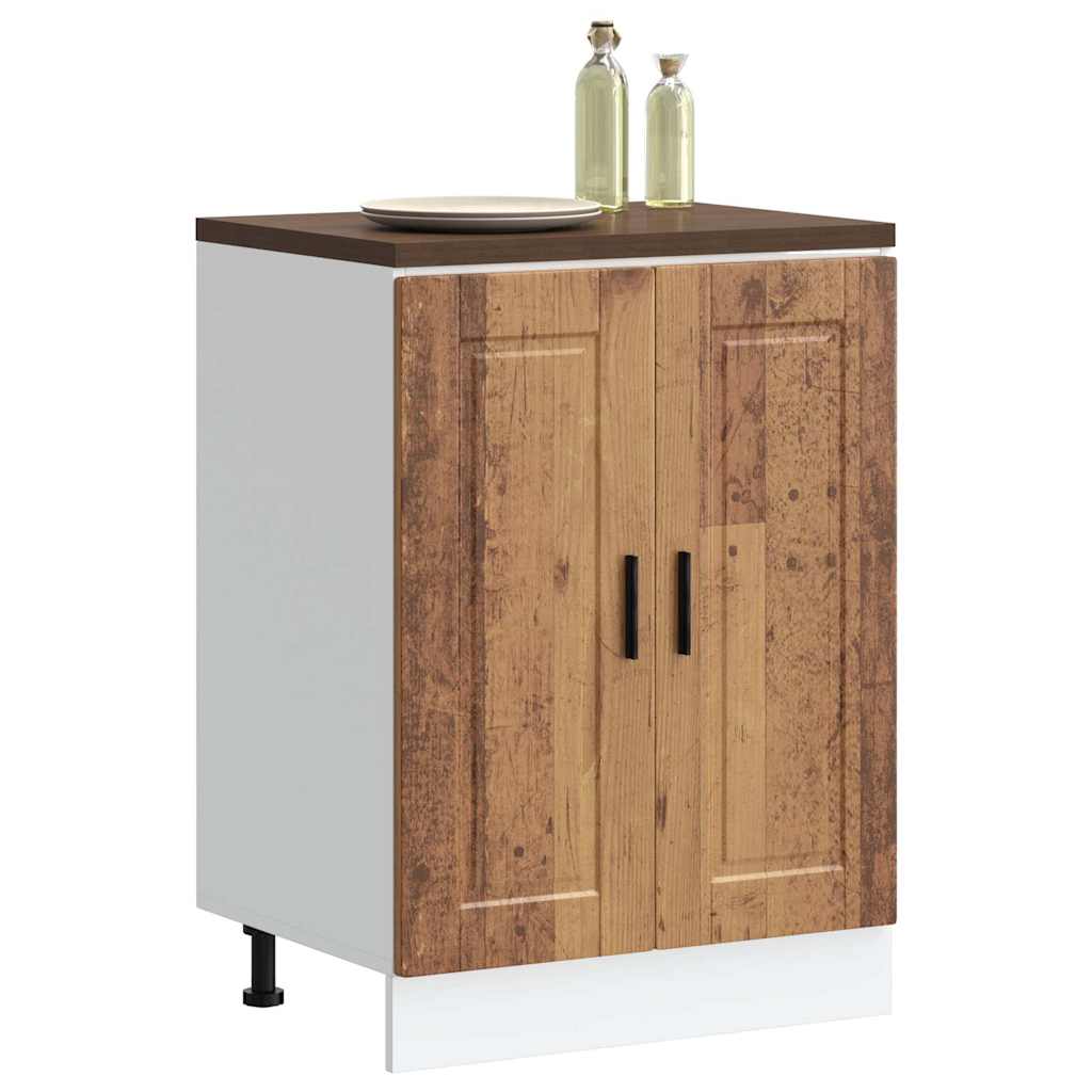 Kitchen Base Cabinet Porto Old Wood Engineered Wood - Merkel Designers