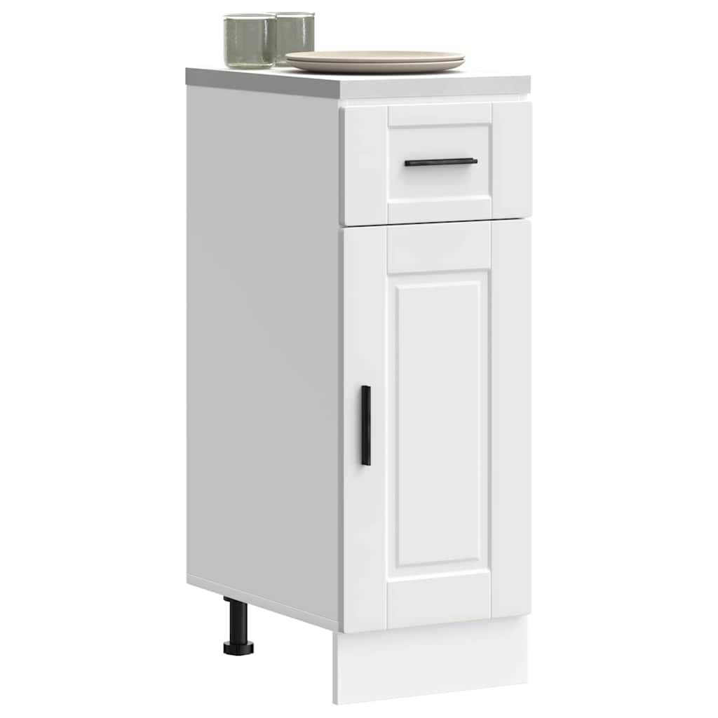 Kitchen Base Cabinet Porto White Engineered Wood - Millennium Furniture