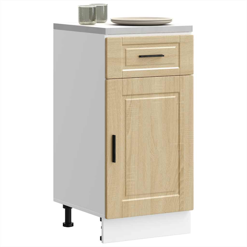 Kitchen Base Cabinet Porto Sonoma Oak Engineered Wood - Decor Base