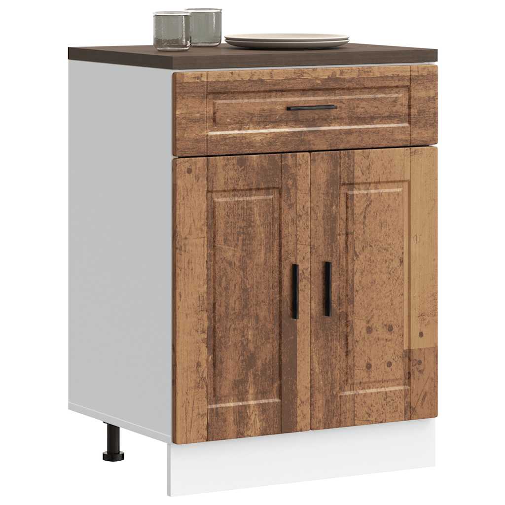 Kitchen Base Cabinet Porto Old Wood Engineered Wood - Millennium Furniture