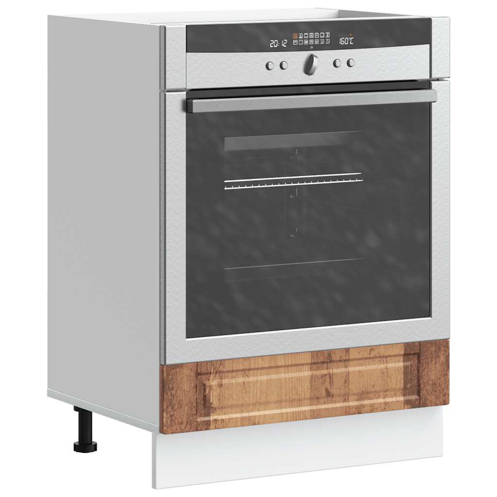 Oven Cabinet Porto Old Wood Engineered Wood - Decor Base