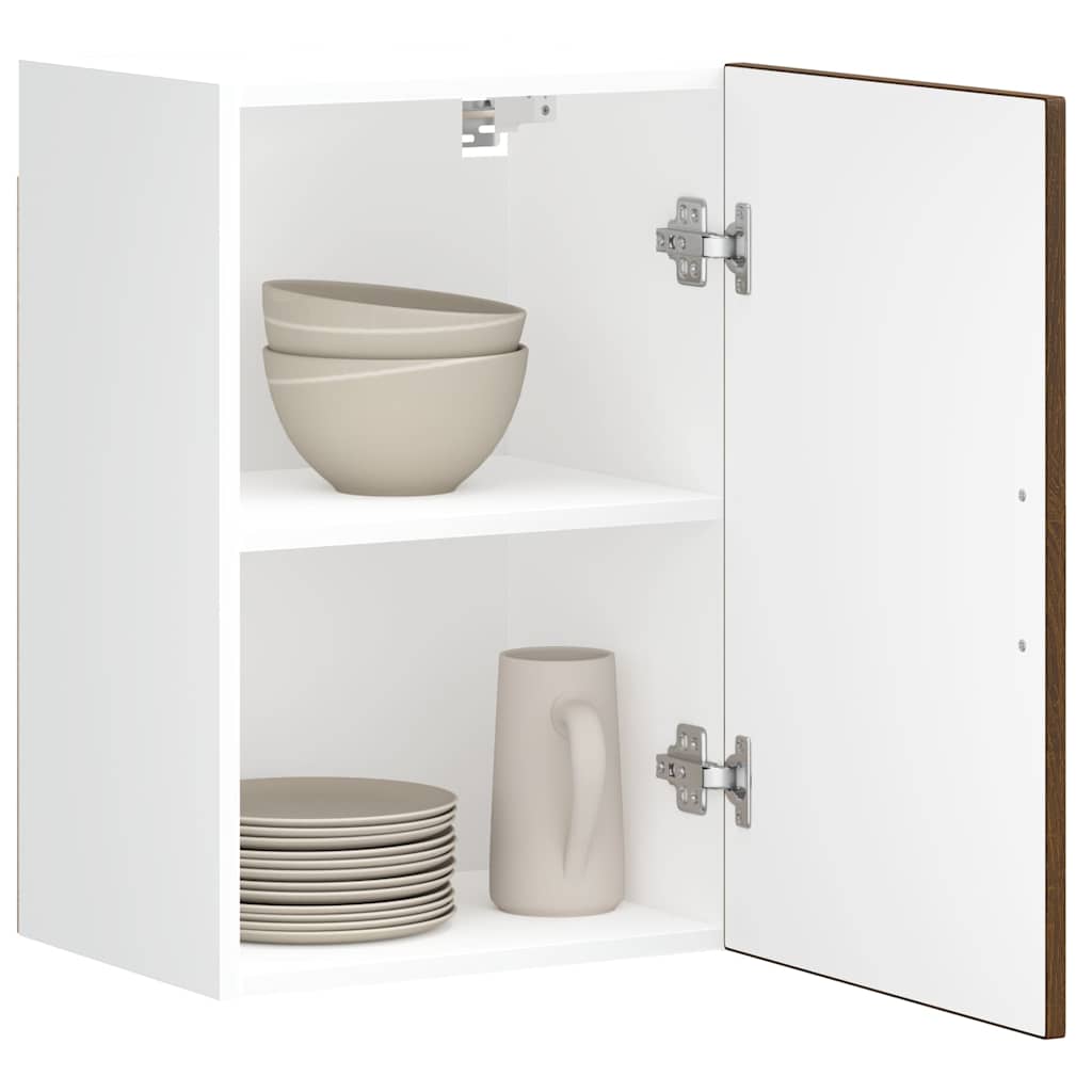 Kitchen Wall Cabinet Porto Brown Oak Engineered Wood - Merlin Deals