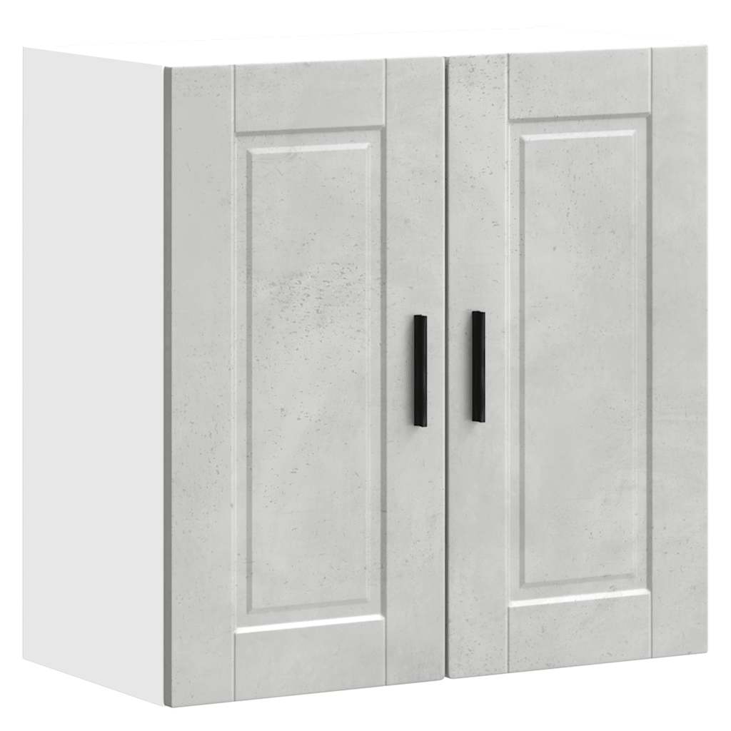 Kitchen Wall Cabinet Porto Concrete Grey Engineered Wood - Decor Base