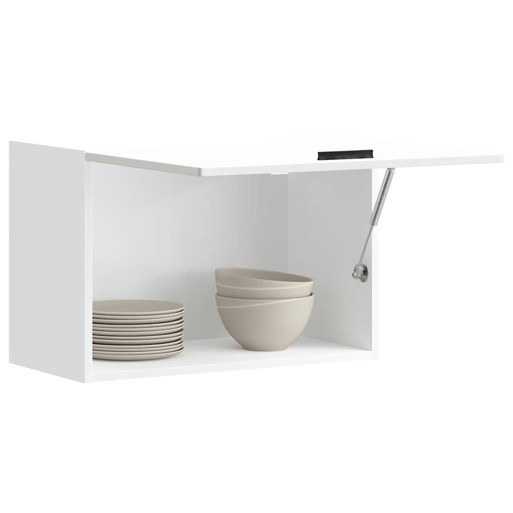 Kitchen Wall Cabinet Porto High Gloss White Engineered Wood - Tyrell & Tyrell