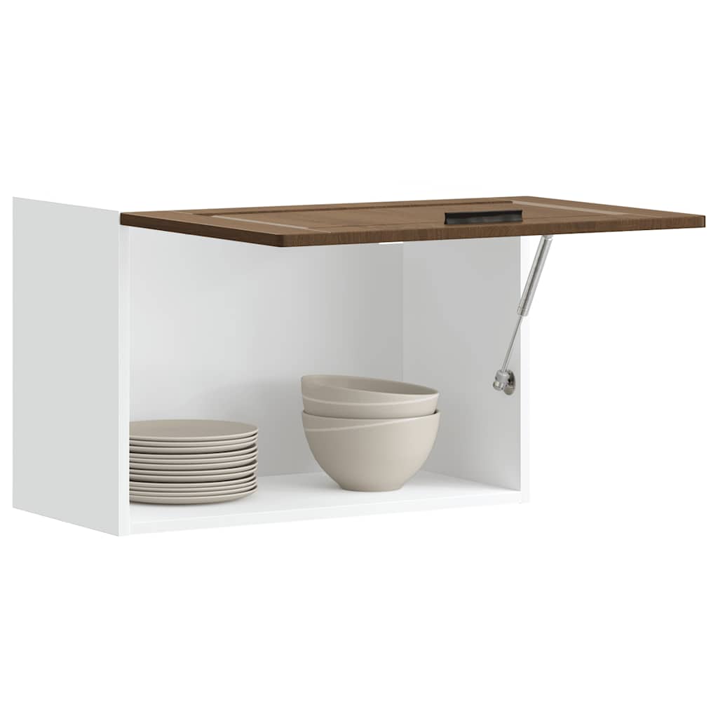 Kitchen Wall Cabinet Porto Brown Oak Engineered Wood - Merkel Designers