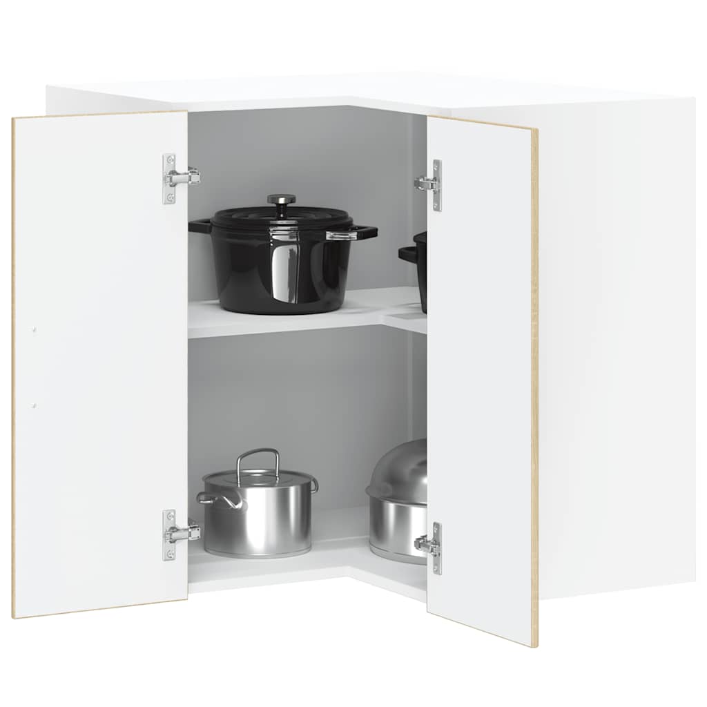 Kitchen Wall Corner Cabinet "Porto" Sonoma Oak Engineered Wood - Tyrell & Tyrell