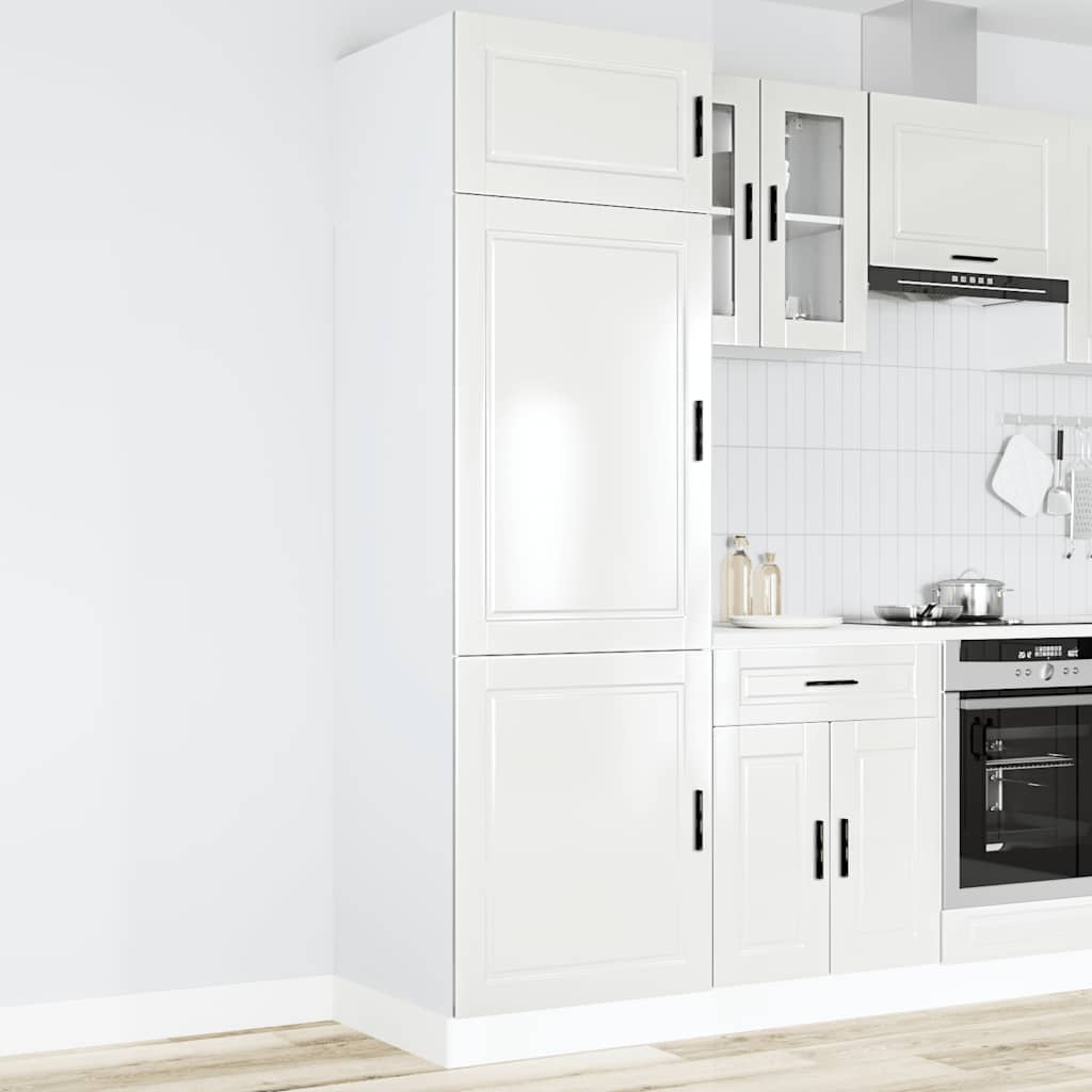 Kitchen Cupboard "Porto" High Gloss White Engineered Wood - Tyrell & Tyrell