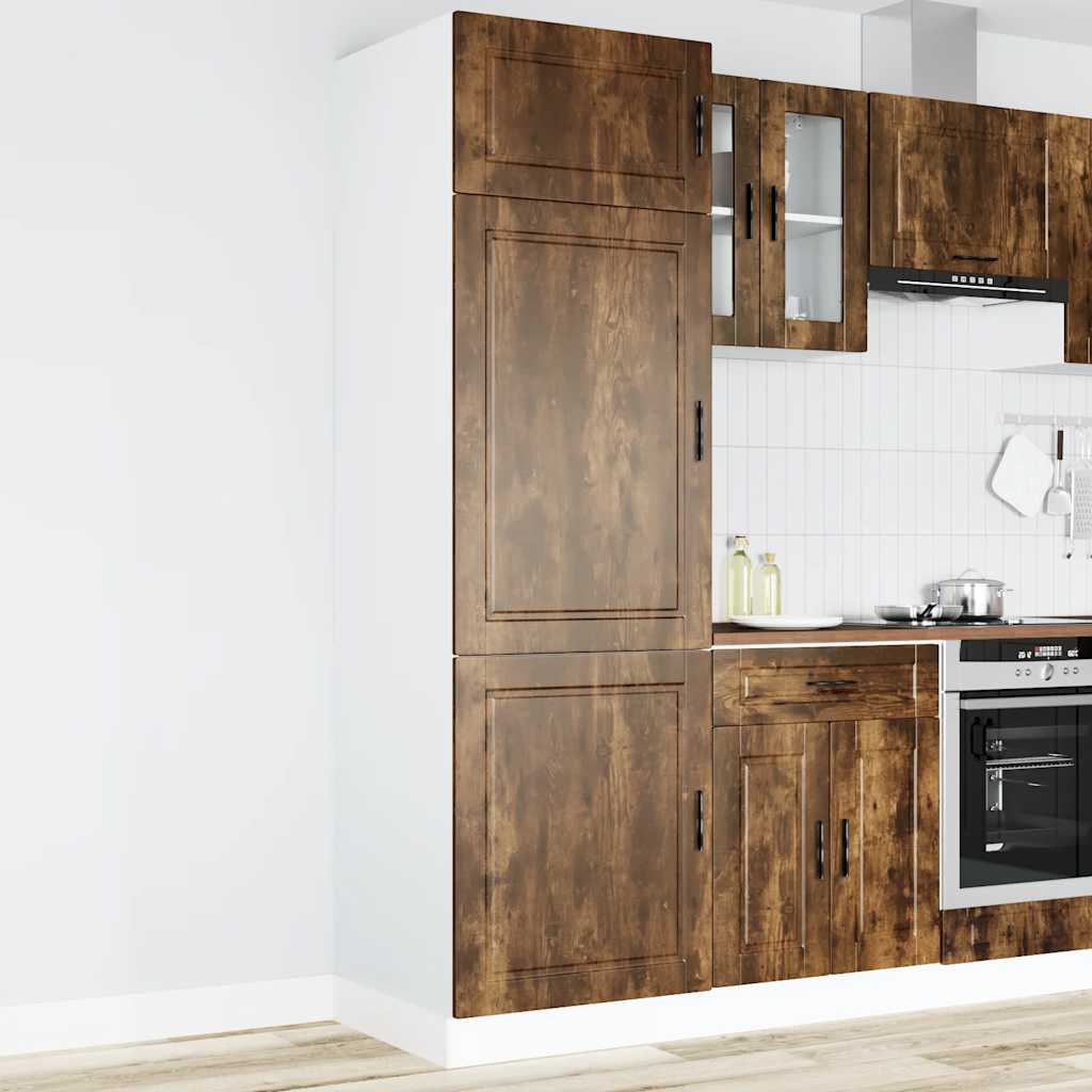Kitchen Cupboard "Porto" Smoked Oak Engineered Wood - All Things Good