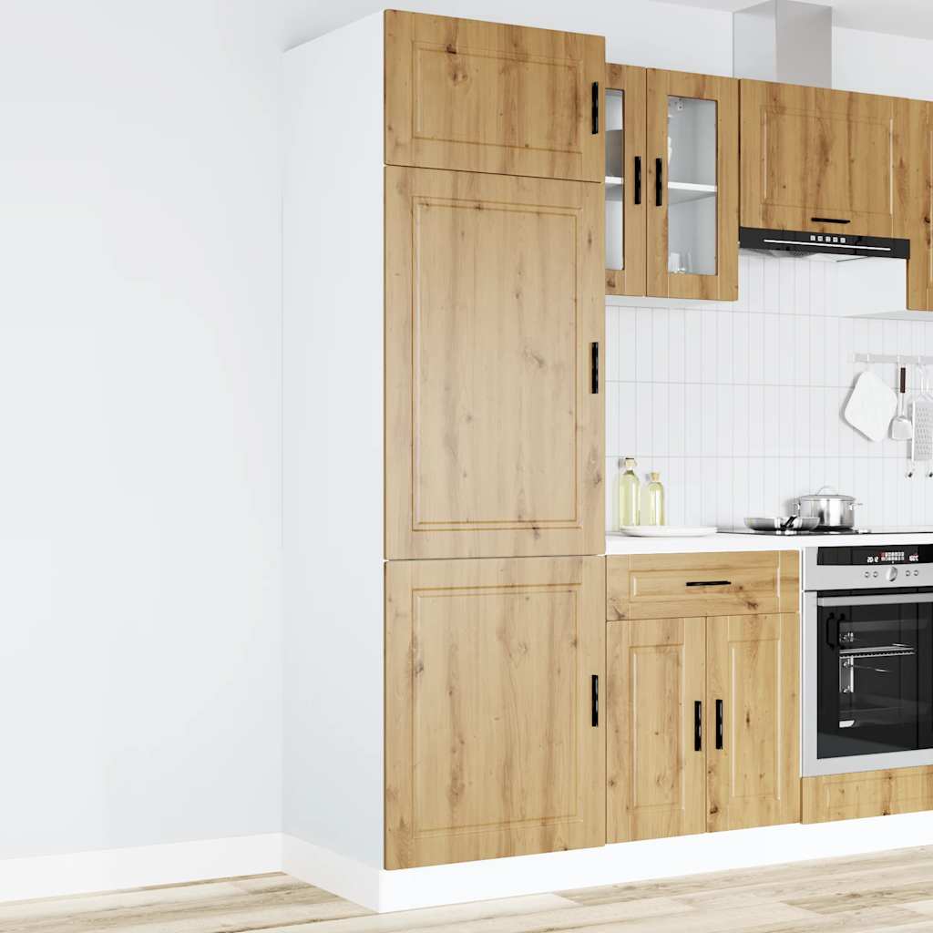 Kitchen Cupboard "Porto" Artisan Oak Engineered Wood - Sid & Sam