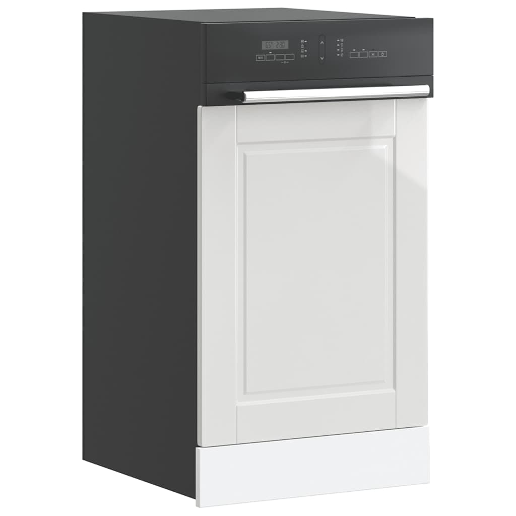 Dishwasher Panel Porto High Gloss White 45x1,5x67 cm Engineered Wood - Brittle & Co