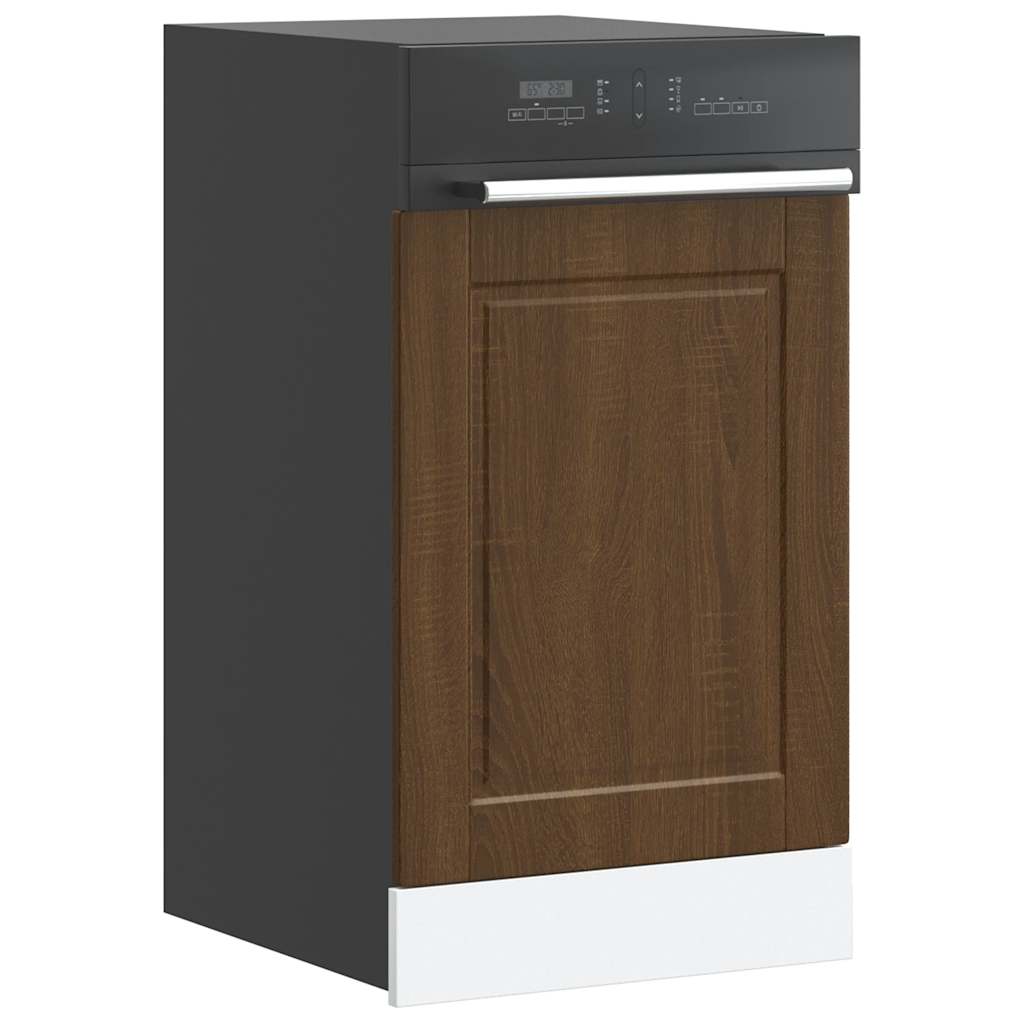 Dishwasher Panel Porto Brown Oak 45x1,5x67 cm Engineered Wood - Style and Chic