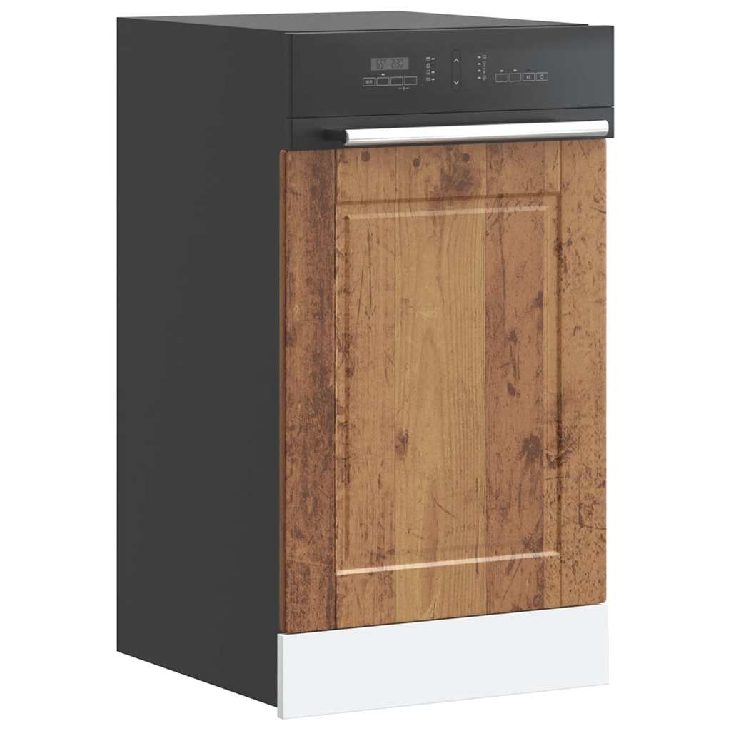 Dishwasher Panel Porto Old Wood 45x1,5x67 cm Engineered Wood - Style and Chic
