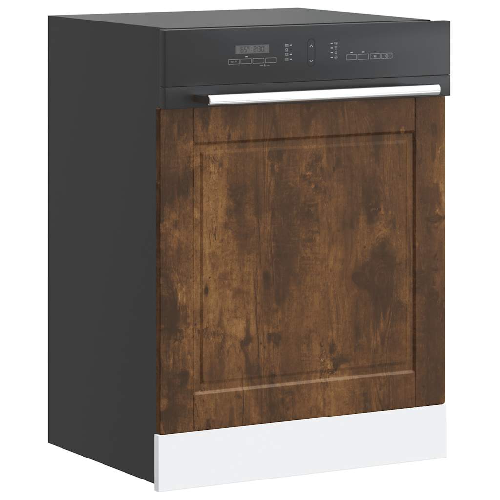 Dishwasher Panel Porto Smoked Oak 60x1.5x67 cm Engineered Wood - R and M Furniture