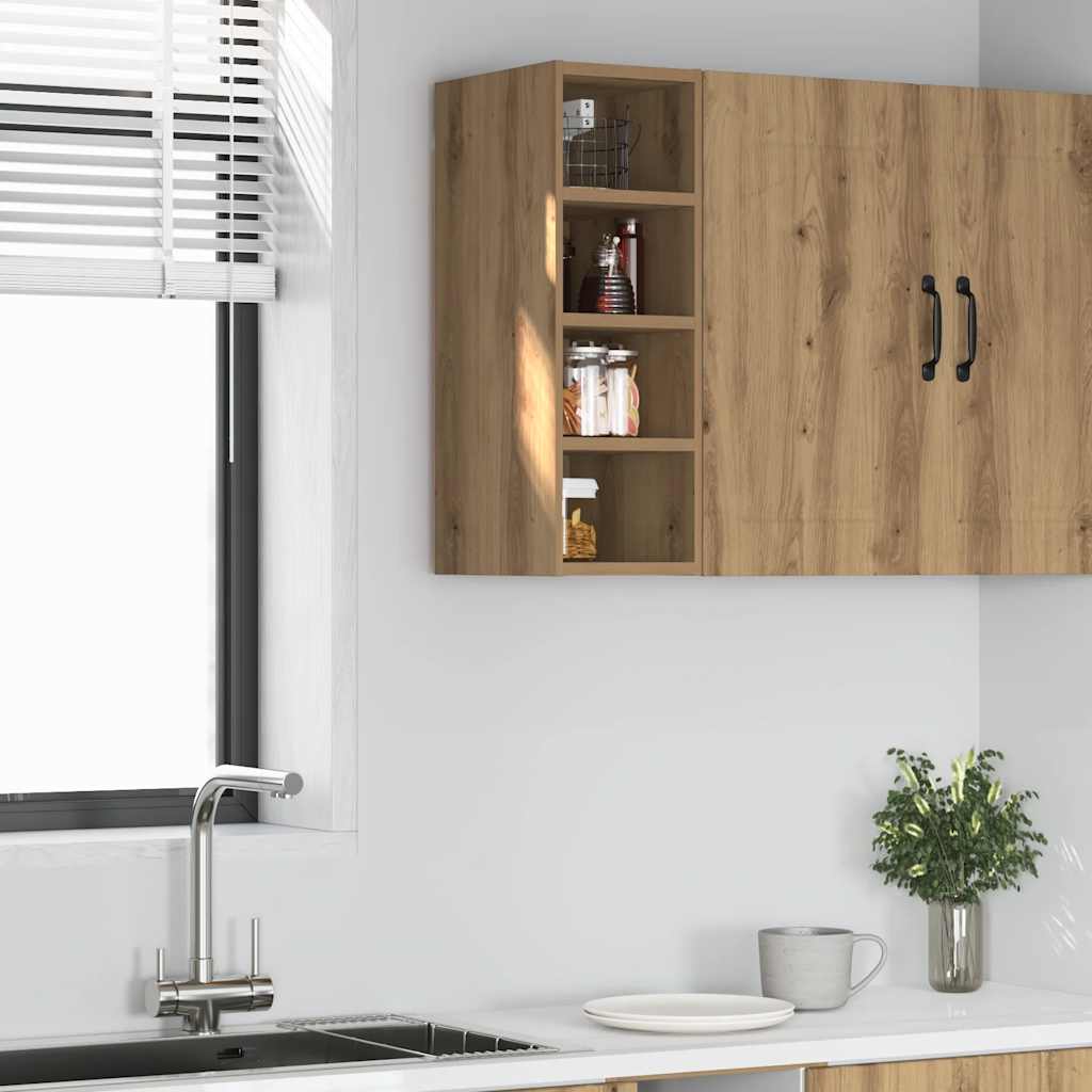 Hanging Cabinet Riga Artisan Oak 20x29.5x60 cm Engineered Wood - Decor Base